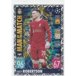 ANDY ROBERTSON - 2021-22 TOPPS MATCH ATTAX - MAN OF THE MATCH -391 - LIVERPOOL FC