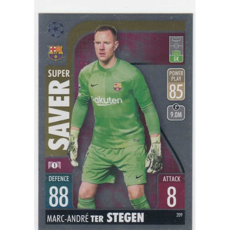 MARC ANDRE TER STEGEN - 2021-22 TOPPS MATCH ATTAX - SUPER SAVER -209 - FC BARCELONA