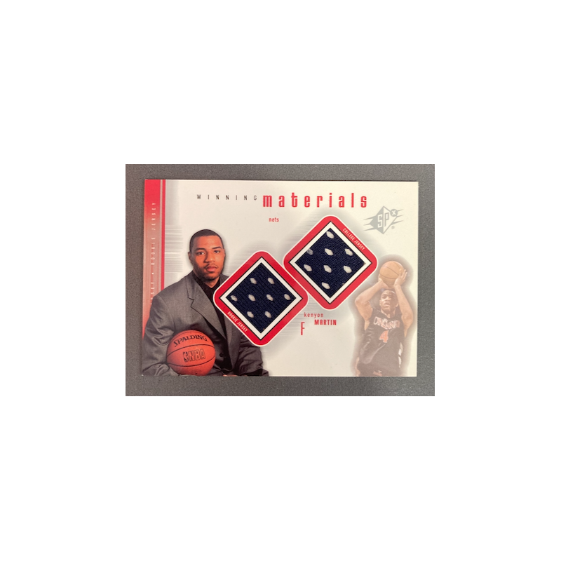 KENYON MARTIN 2000 UPPER DECK SPX WINNING MATERIAL DUAL JERSEY KM1