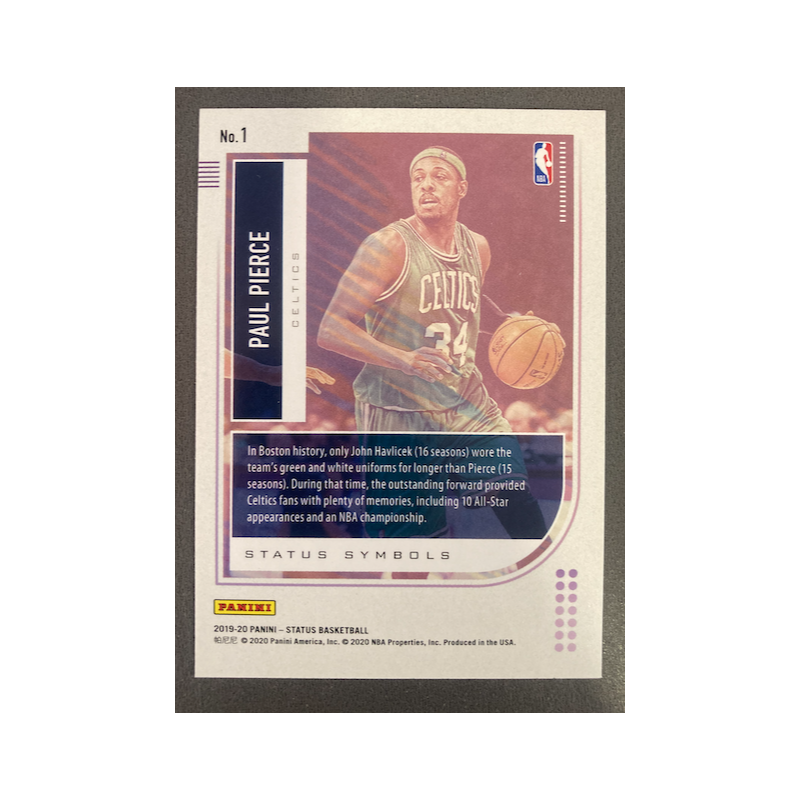 PAUL PIERCE 2019 STATUS SYMBOLS RED 1