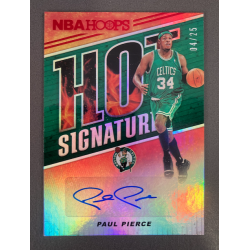 PAUL PIERCE 2018 HOOPS RED HOT SIGNATURES 04/25