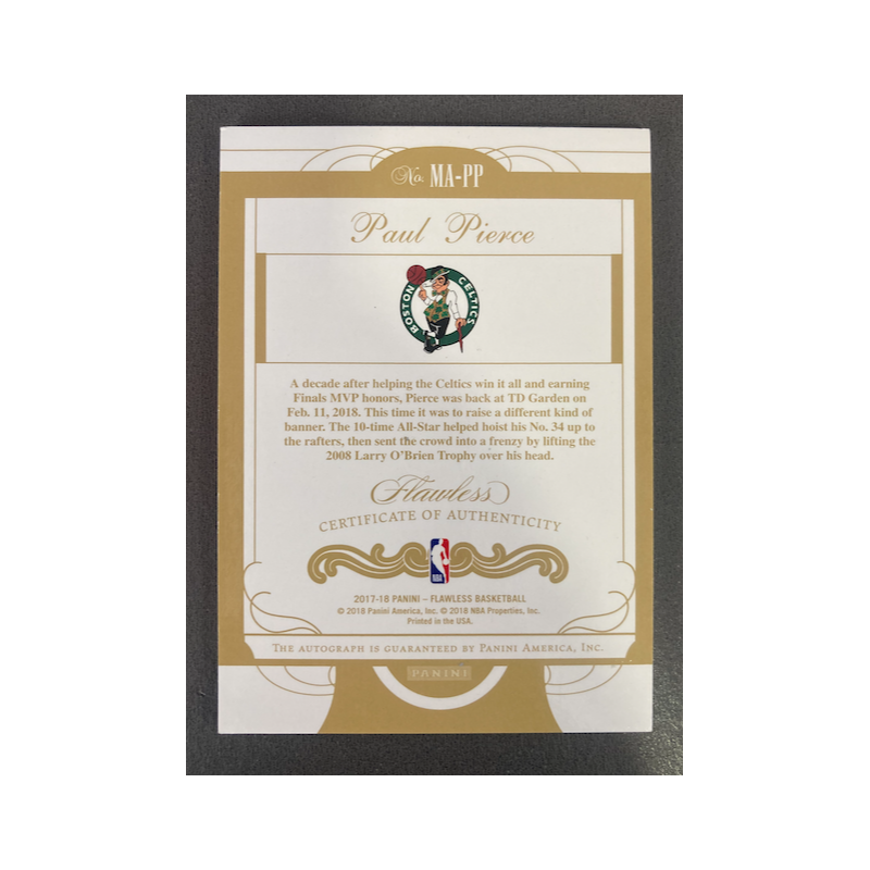 PAUL PIERCE 2017 FLAWLESS MOMENTOUS EMERALD AUTO 2/5