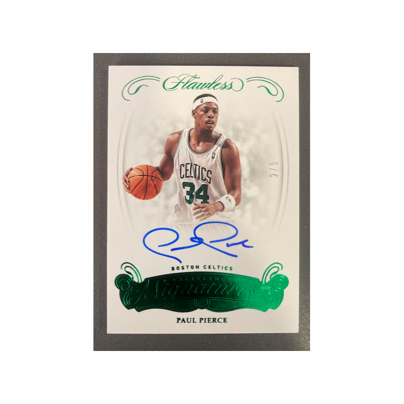 PAUL PIERCE 2017 FLAWLESS EXCELLENCE SIGNATURES EMERALD 2/5