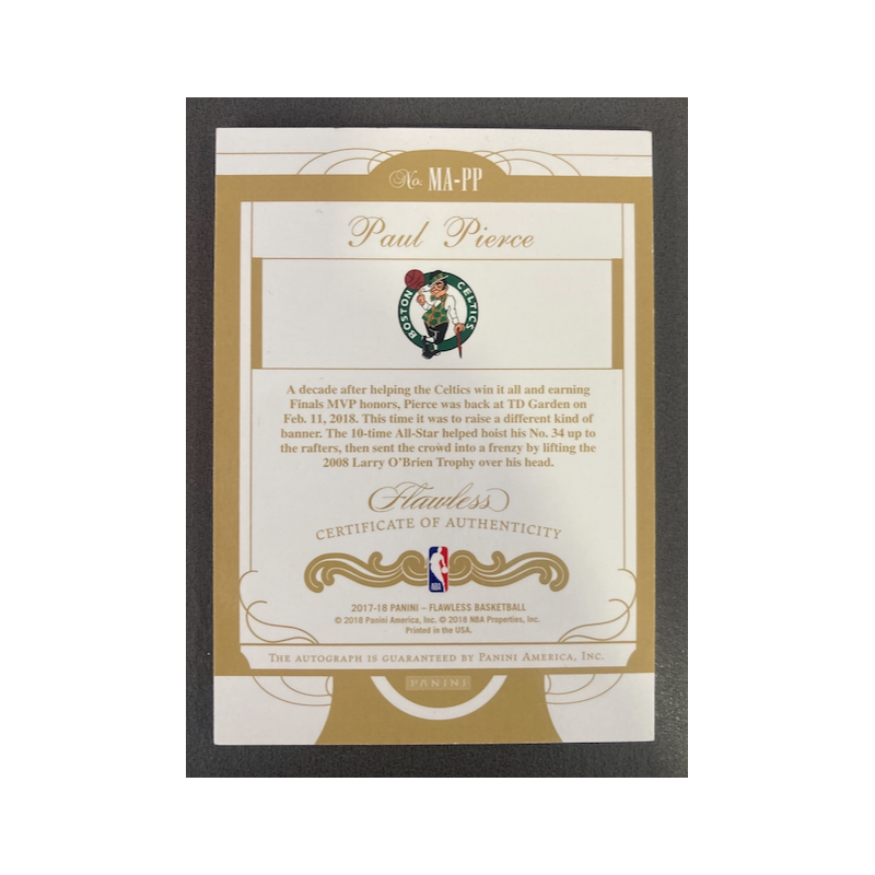 PAUL PIERCE 2017 FLAWLESS MOMENTOUS AUTO RUBY 14/15