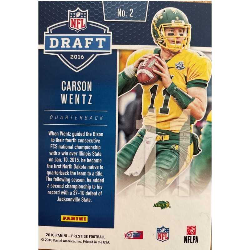 CARSON WENTZ 2016 PRESTIGE DRAFT