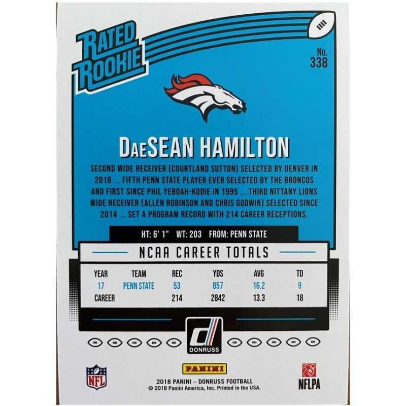 DAESEAN HAMILTON 2018 DONRUSS 24/99