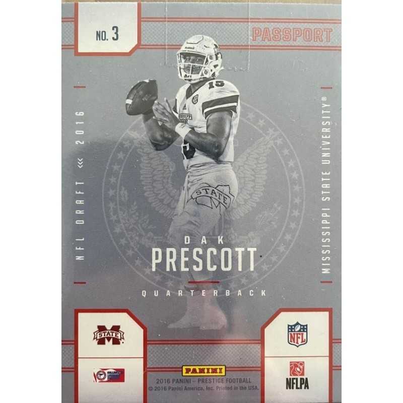 DAK PRESCOTT 2016 PRESTIGE DRAFT