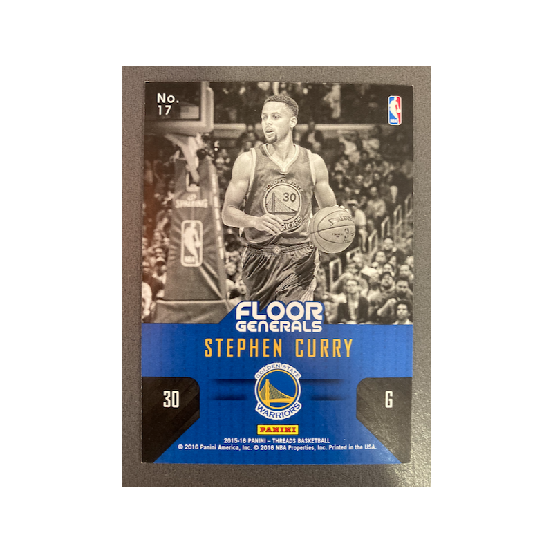 STEPHEN CURRY 2015 THREADS FLOOR GENERALS 21/25