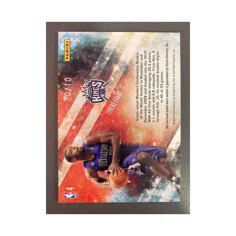 TYREKE 2009-10 ABSOLUTE STAR GAZING PRIME JERSEY 10/10