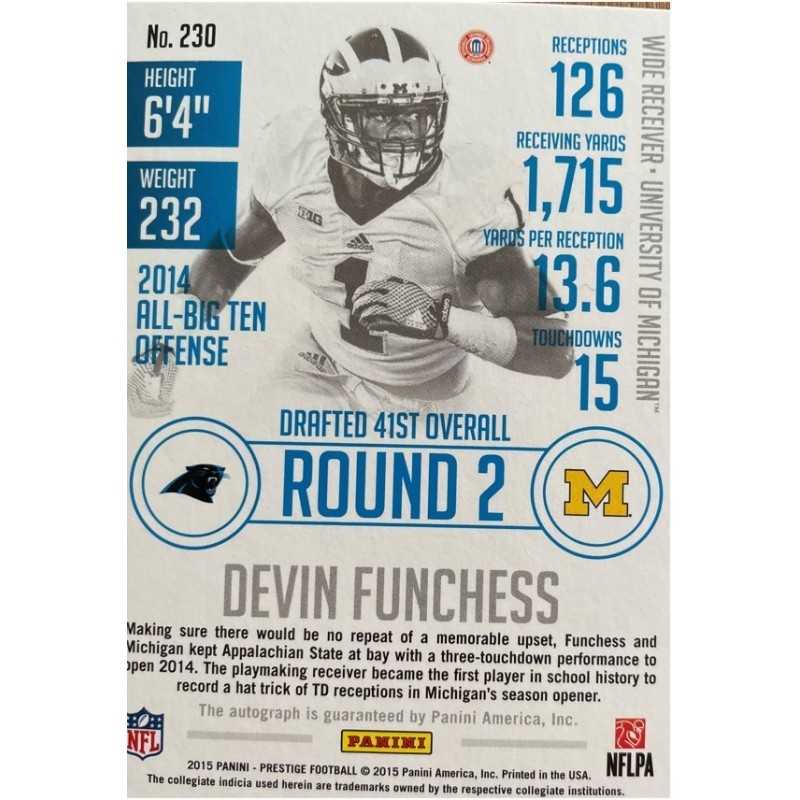 DEVIN FUNCHESS 2015 PRESTIGE AUTOGRAPHE