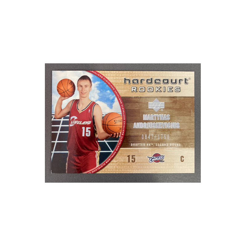 MARTYNAS ANDRIUSKEVICIUS 2005-06 UPPER DECK HARDCOURT ROOKIES /1750