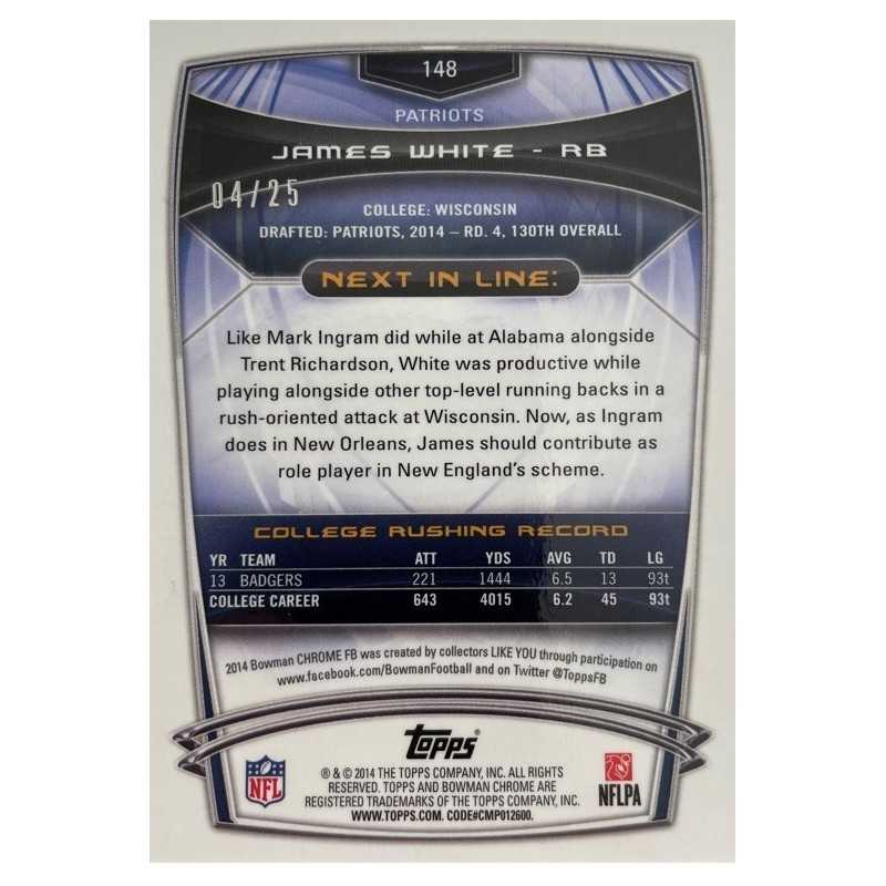 JAMES WHITE 2014 TOPPS 04/25