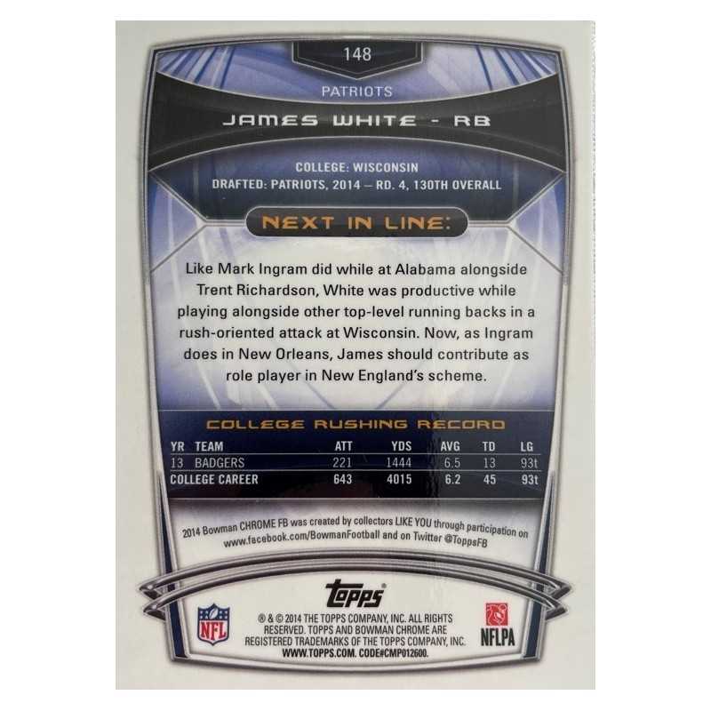 JAMES WHITE 2014 TOPPS