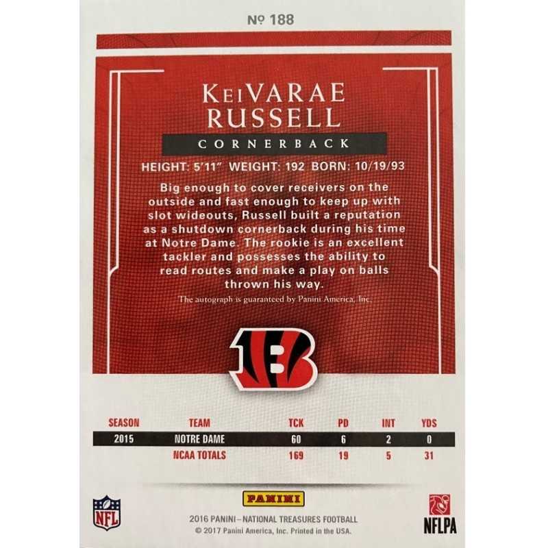 KEIVARAE RUSSEL 2016 NATIONAL SIGNATURES 38/99 AUTOGRAPHE