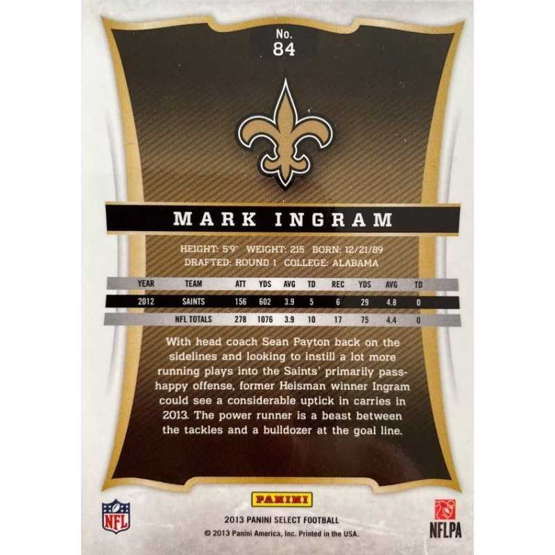 MARK INGRAM 2013 SELECT