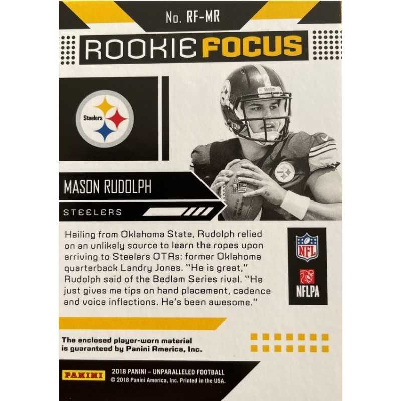 MASON RUDOLPH 2018 PATCH