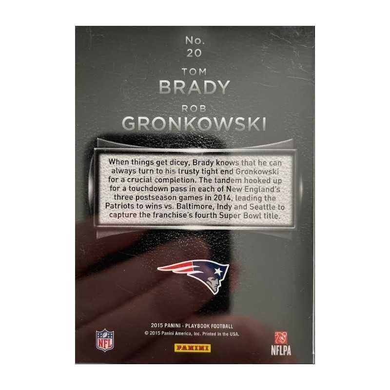 TOM BRADY ROB GRONKOWSKI 2015 PLAYBOOK 287/299