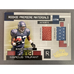 MARCUS TRUFANT 2003 ABSOLUTE ROOKIE PRELIERE MATERIALS 302/750 - EXMT CONDITION