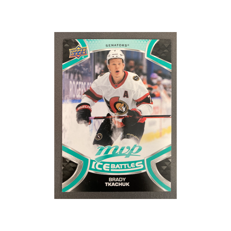 BRADY TKACHUK 2021-22 UPPER DECK MVP ICE BATTLES