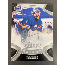 UKKO-PEKKA LUUKKONEN 2021-22 UPPER DECK MVP SILVER SCRIPT ROOKIE