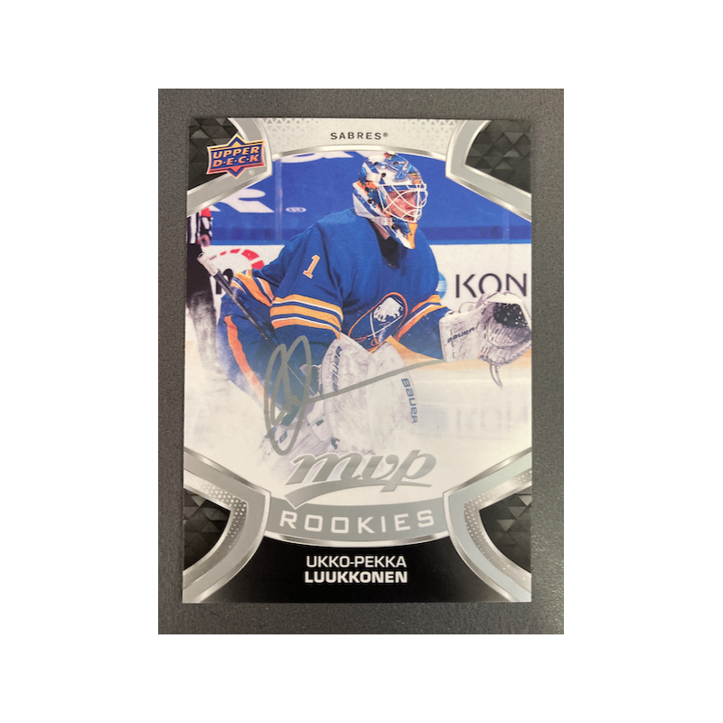 UKKO-PEKKA LUUKKONEN 2021-22 UPPER DECK MVP SILVER SCRIPT ROOKIE
