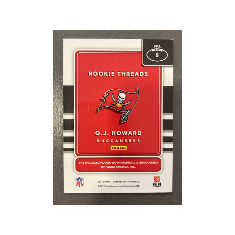 O.J.HOWARD 2017 DONRUSS OPTIC ROOKIE THREADS JERSEY