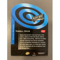 TERRELL DAVIS 1997 PLAYOFF ZONE PRIME TARGET 4