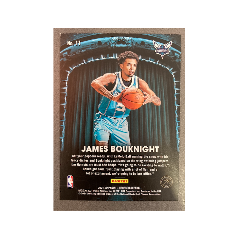 JAMES BOUKNIGHT 2021-22 PANINI HOOPS NOW PLAYING
