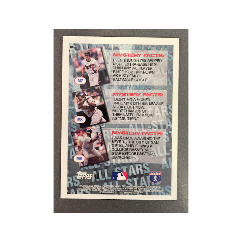 TONY GWYNN 1996 TOPPS MYSTERY FINEST REFRACTOR