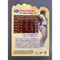 TONY GWYNN 2000 TOPPS HANDS OF GOLD DIE CUT HG5