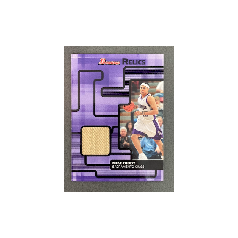 MIKE BIBBY 2007 BOWMAN RELICS JERSEY