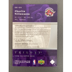 CHARLIE VILLANUEVA 2005-06 UPPER DECK TRILOGY JERSEY