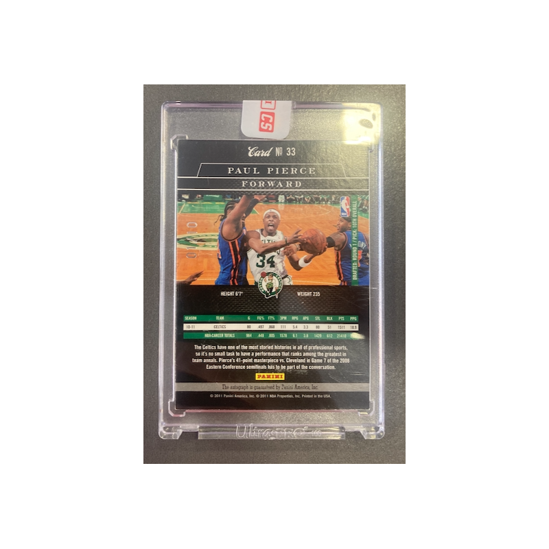 PAUL PIERCE 2010 ELITE BLACK BOX AUTO 05/10