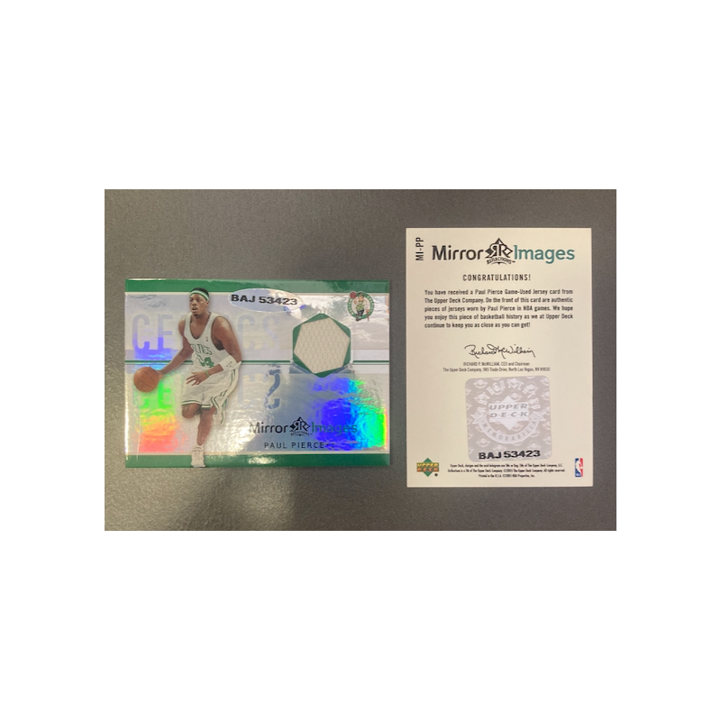 PAUL PIERCE 2005-06 UD REFLECTIONS MIRROR IMAGES JERSEY 3/10
