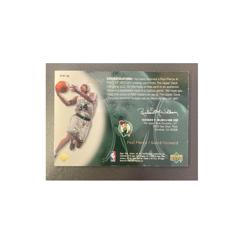 PAUL PIERCE 2000-01 OVATION A PIECE OF HISTORY