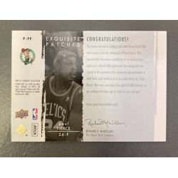 PAUL PIERCE 2009-10 EXQUISITE COLLECTION PATCHES AUTO 21/50
