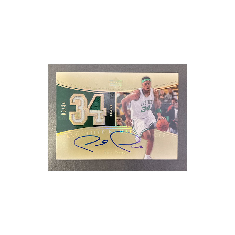 PAUL PIERCE 2004-05 EXQUISITE NUMBER PIECES 03/34