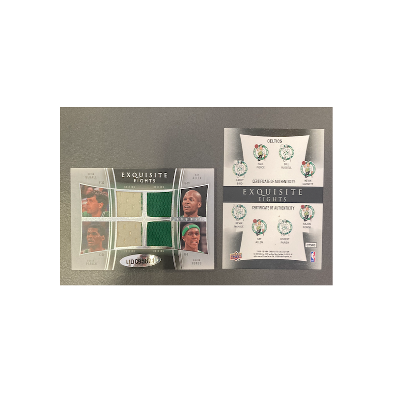 PIERCE / BIRD / RUSSELL / GARNETT /MCHALE / ALLEN / PARISH / RONDO 2009-10 EXQUISITE EIGHTS 4/10