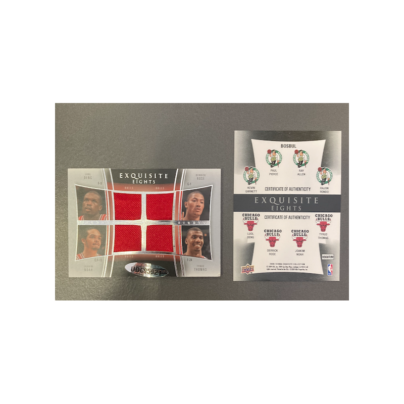 PIERCE / GARNETT / ALLEN / RONDO / DENG / ROSE / NOAH / THOMAS 2009-10 EXQUISITE EIGHTS 7/10