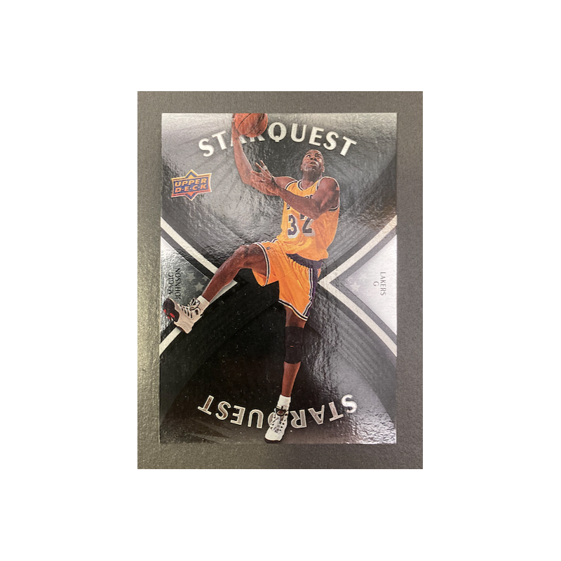MAGIC JOHNSON 2008-09 UPPER DECK STARQUEST BLACK MAJESTIC