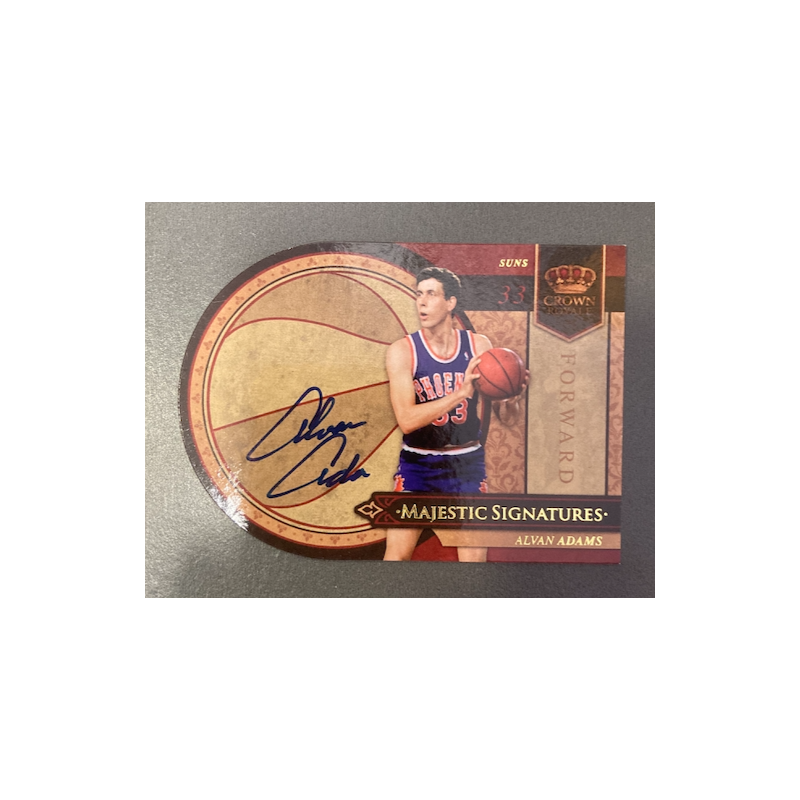 ALVAN ADAMS 2009-10 PANINI CROW ROYALE MAJESTIC SIGNATURES 32/199