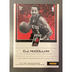 C.J.McCOLLUM 2016-17 PANINI GRAND RESERVE AUTO 06/15