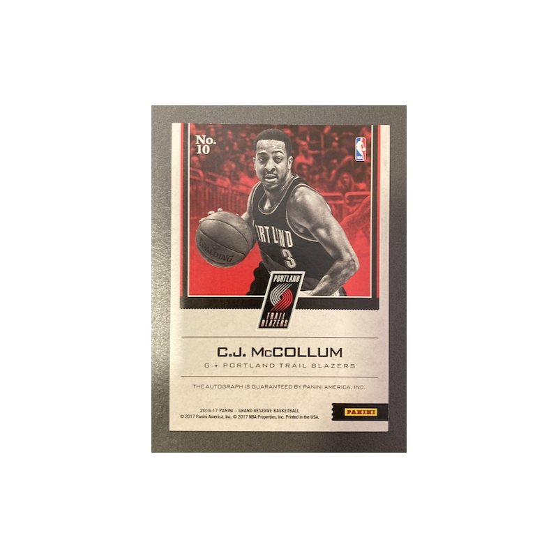 C.J.McCOLLUM 2016-17 PANINI GRAND RESERVE AUTO 06/15
