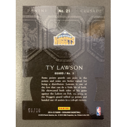 TY LAWSON 2014-15 PANINI EXCALIBUR CRUSADE GOLD DIE CUT 56/60 - EXMT CONDITION