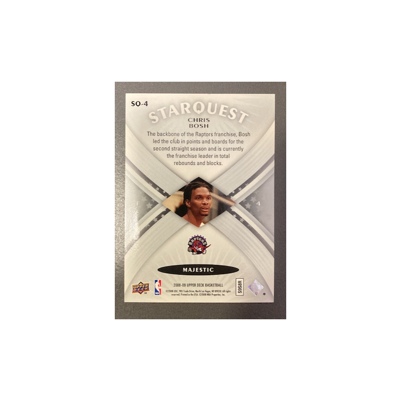 CHRIS BOSH 2008-09 UD STARQUEST MAJESTIC SQ4