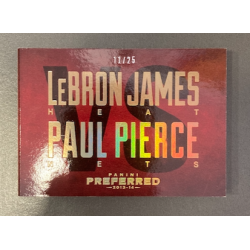 PAUL PIERCE / LEBRON JAMES 2013-14 PANINI PREFERRED ONE ON ONE RIVALRY 76/199