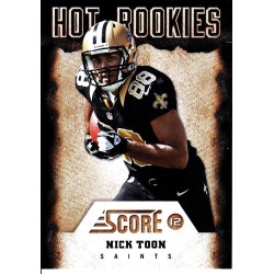 NICK TOON 2012 SCORE " HOT ROOKIE "