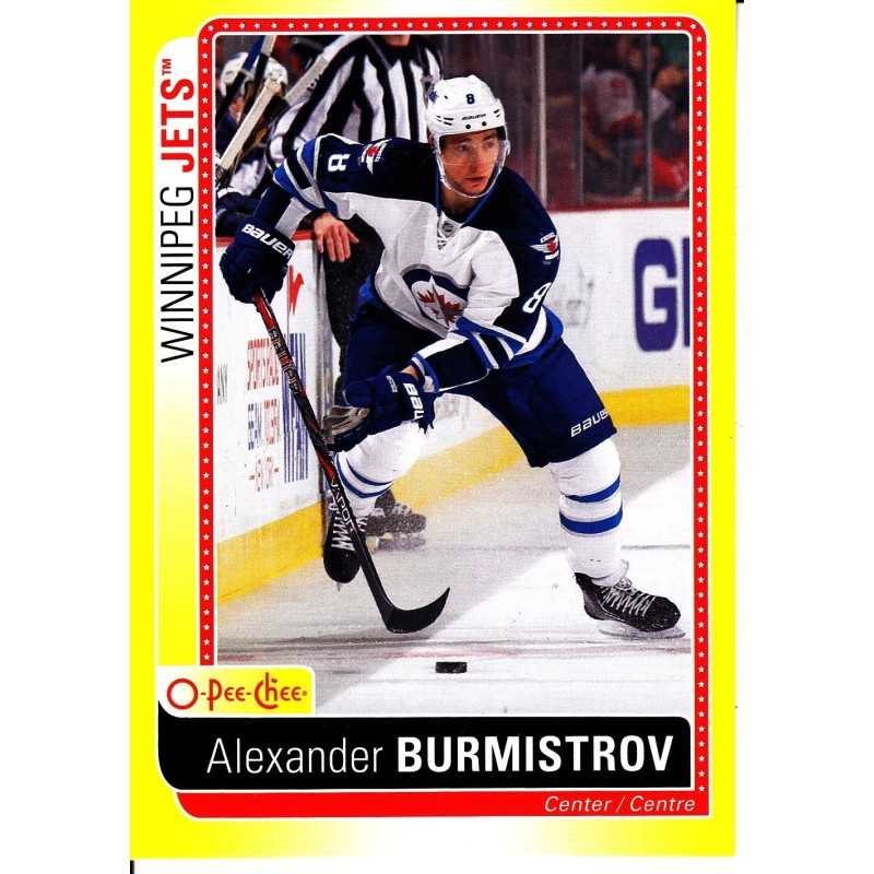 ALEXANDER BURMISTROV 2013-14 O-PEE-CHEE " STICKERS "