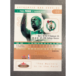 PAUL PIERCE 2003-04 FLEER AUTHENTIX CLUB BOX 66/100