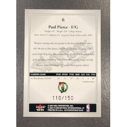 PAUL PIERCE 2003-04 SKYBOX AUTOGRAPHICS INSIGNIA SILVER 110/150